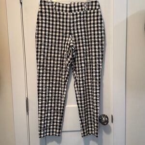 LOFT Black and White Plaid Fabric